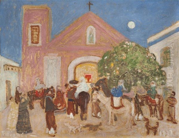 Boda En El Pueblo Oil Painting by Pedro Figari