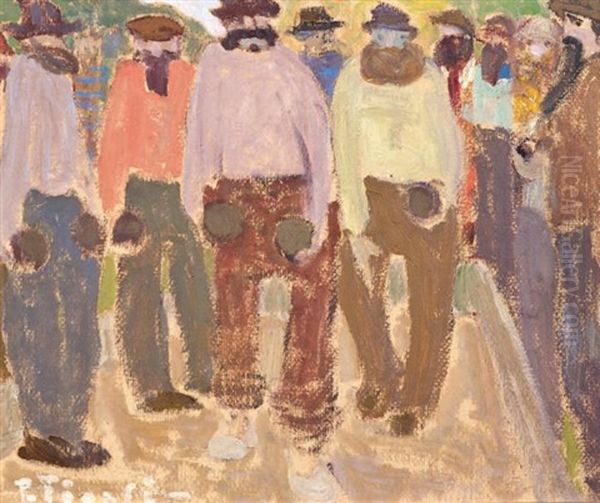 Visita El Guatemala Oil Painting by Pedro Figari