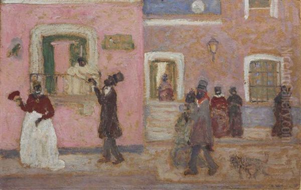 El Domingo Oil Painting by Pedro Figari