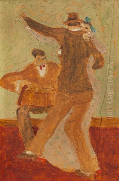 Tango Oil Painting by Pedro Figari