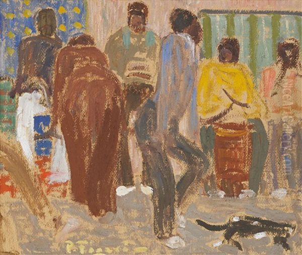 Candombe - Con Tamboriles by Pedro Figari