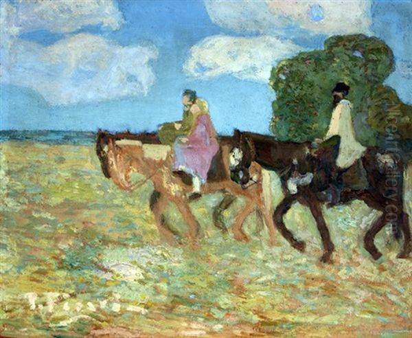 De Viaje Oil Painting by Pedro Figari