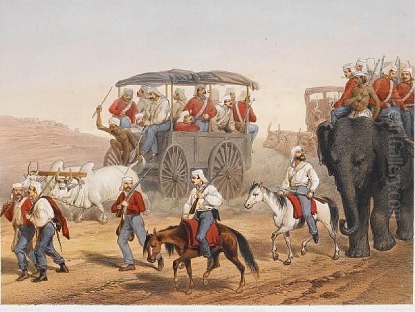 The Campaign In India Oil Painting by George Mounsey Atkinson