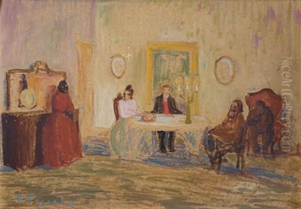 Manuelita Rosas Oil Painting by Pedro Figari