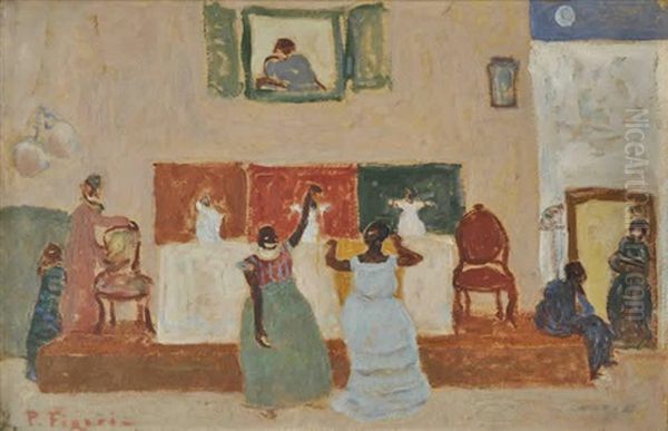 Vispera De Reyes Oil Painting by Pedro Figari