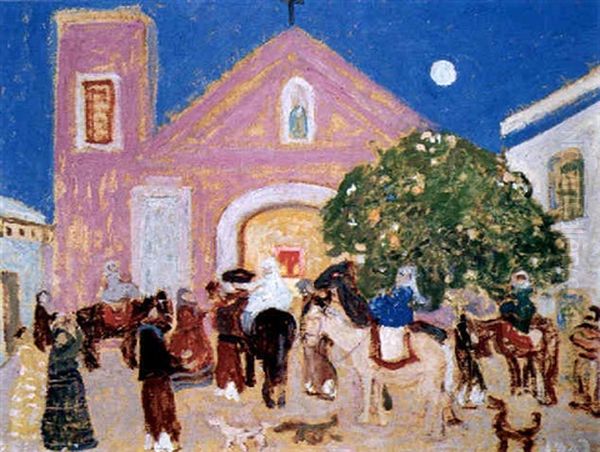 Boda En El Pueblo Oil Painting by Pedro Figari