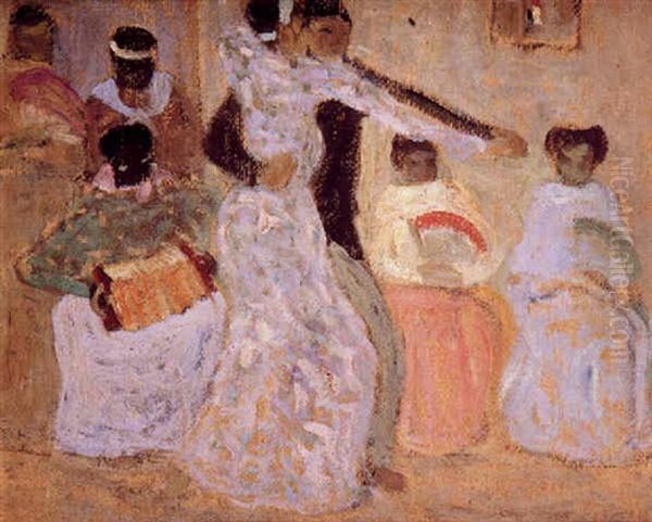 Tango Oil Painting by Pedro Figari