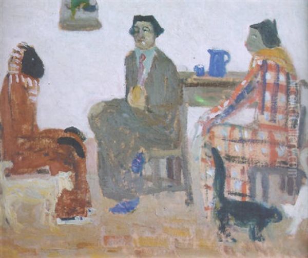 Mal De Ojo Oil Painting by Pedro Figari