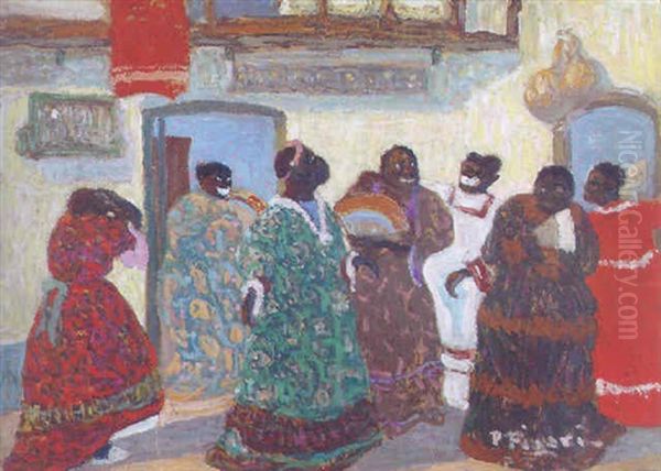 Injuria Oil Painting by Pedro Figari