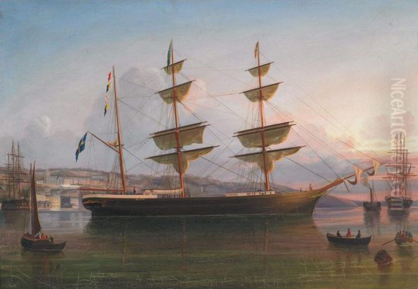 The Eugenie Off Queenstown Oil Painting by George Mounsey Wheatley Atkinson