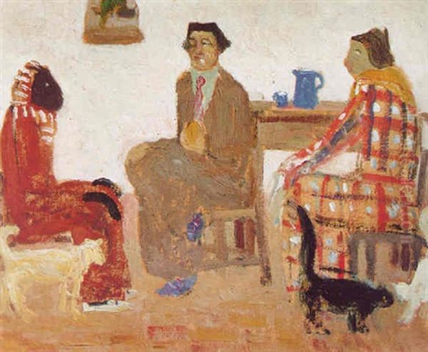 Mal De Ojo Oil Painting by Pedro Figari