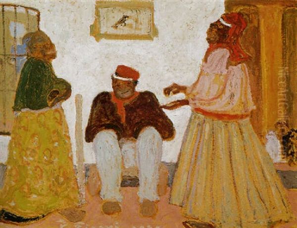 La Receta Oil Painting by Pedro Figari