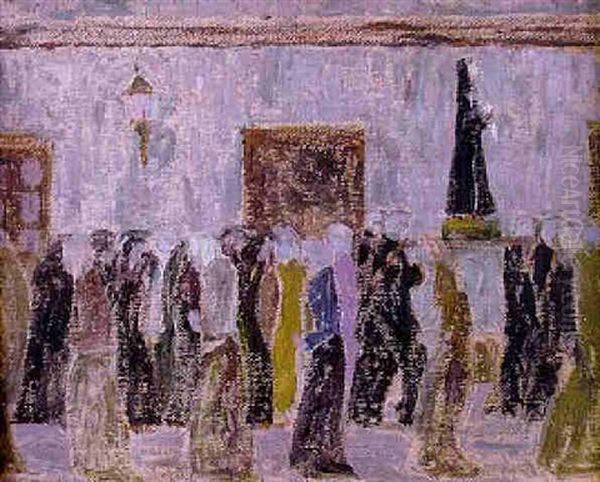 Misa Del Encuentro 2, La Virgen En Procesion Oil Painting by Pedro Figari