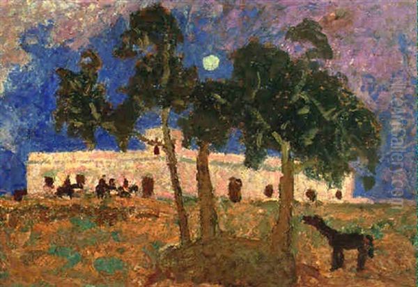 Estancia Abandonada Oil Painting by Pedro Figari