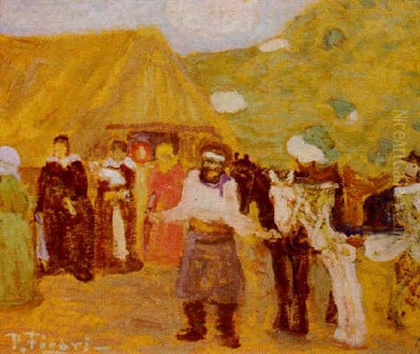 Las Vistas Oil Painting by Pedro Figari