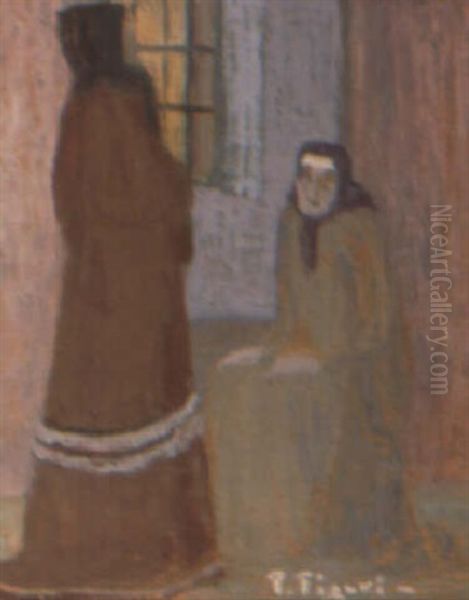 Contratiempo Oil Painting by Pedro Figari