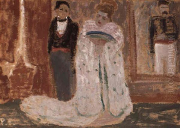 El Primer Amor Oil Painting by Pedro Figari