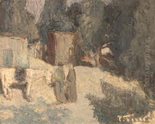 La Despedida Oil Painting by Pedro Figari