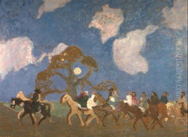 El Bautizo Oil Painting by Pedro Figari