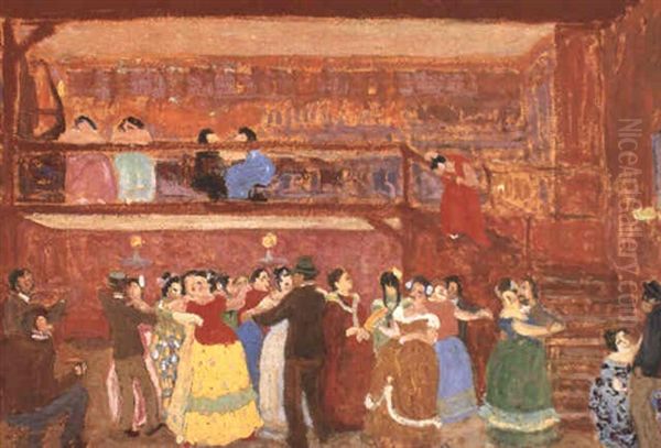 Cabaret Oil Painting by Pedro Figari