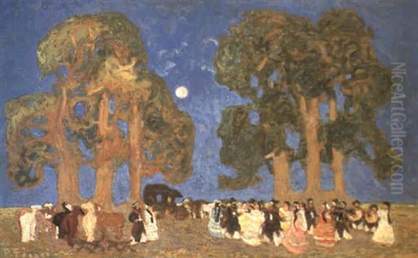 Fiesta Criolla (pericon Entre Dos Ombues) by Pedro Figari