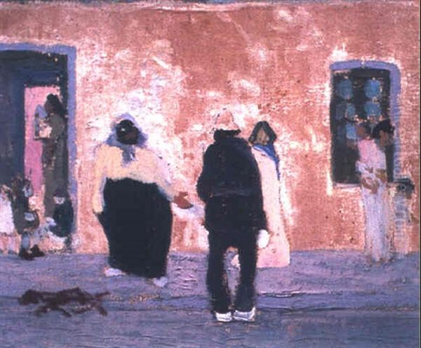 La Pesquisa Oil Painting by Pedro Figari