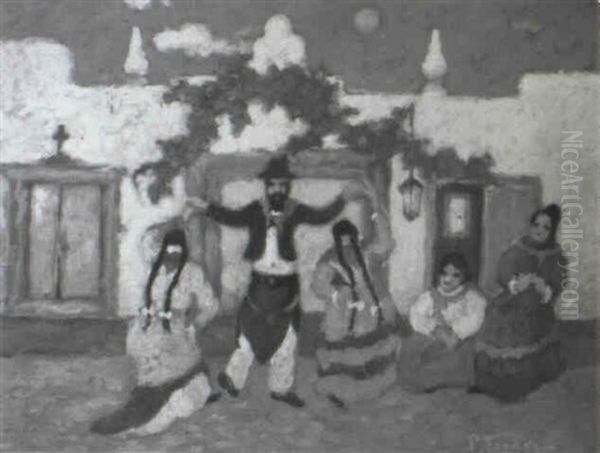 Folk Dance Oil Painting by Pedro Figari