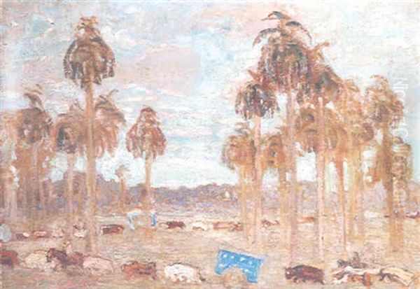 La Conquista Del Chaco Oil Painting by Pedro Figari