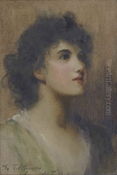 A Reverie Oil Painting by Sir Samuel Luke Fildes