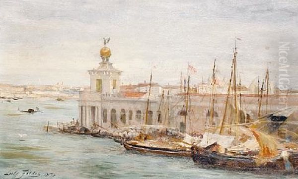 A View Of Venice Oil Painting by Sir Samuel Luke Fildes