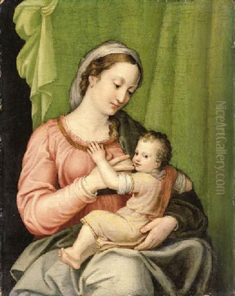 The Madonna And Child Oil Painting by Sebastiano Filippi the Younger