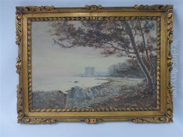 Saint Honorat Marine Vue Mer Oil Painting by Francesco Filippini