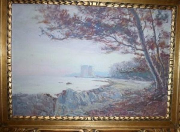 Saint Honorat Marine Vue Mer Oil Painting by Francesco Filippini