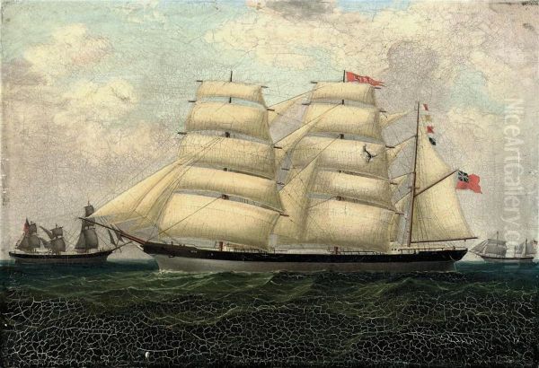 Lyra 
 Of Shoreham Outward-bound From Liverpool Oil Painting by Robert Atkinson