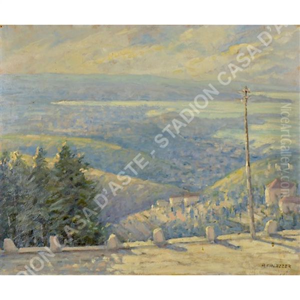 Trieste Vista Da Opicina Oil Painting by Arturo Finazzer