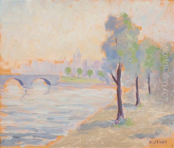 Motif From Paris Oil Painting by Alfred William (Willy) Finch