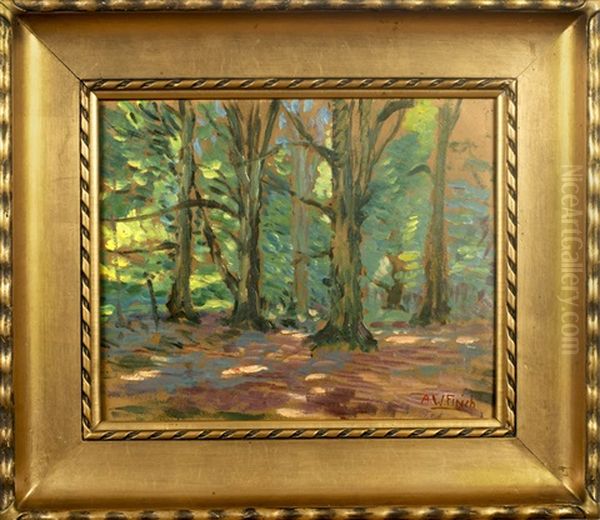 Park Oil Painting by Alfred William (Willy) Finch