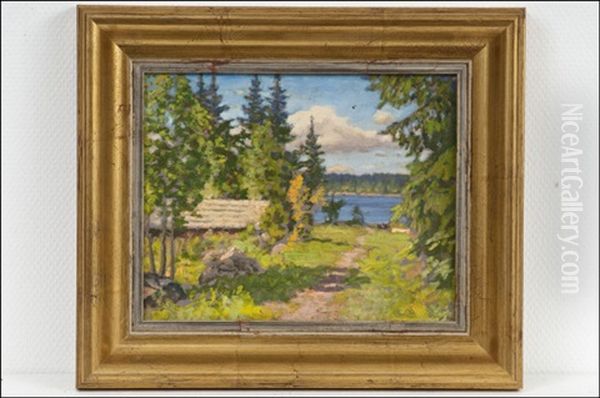 Maisema - Landskap Oil Painting by Alfred William (Willy) Finch