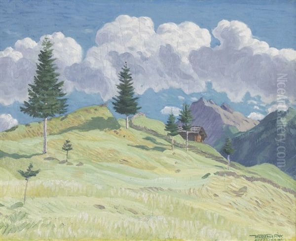 Wolken Die Voruberziehen Oil Painting by Waldemar Theophil Fink