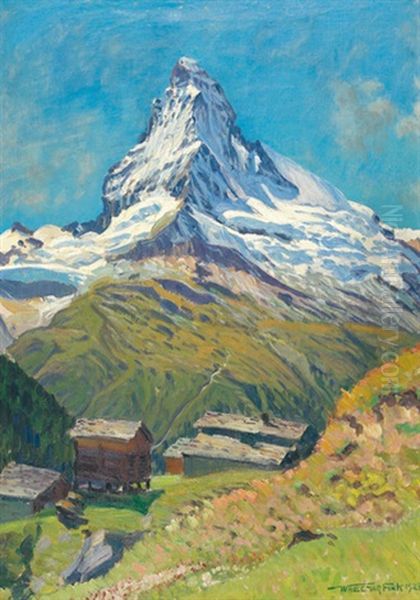 Matterhorn Am Morgen Oil Painting by Waldemar Theophil Fink