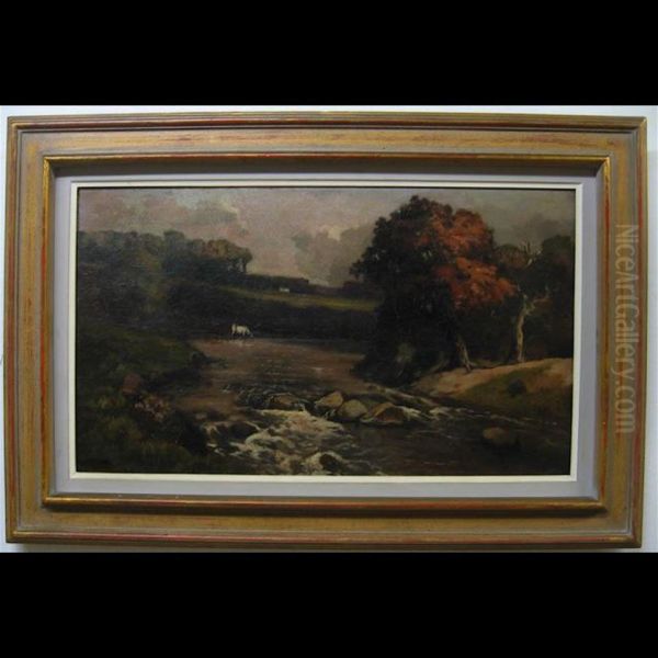 October Oil Painting by William Edwin Atkinson