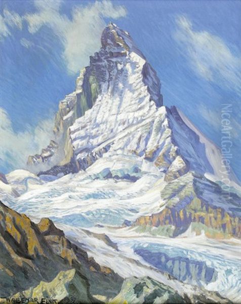 Seine Majestat Das Matterhorn Oil Painting by Waldemar Theophil Fink