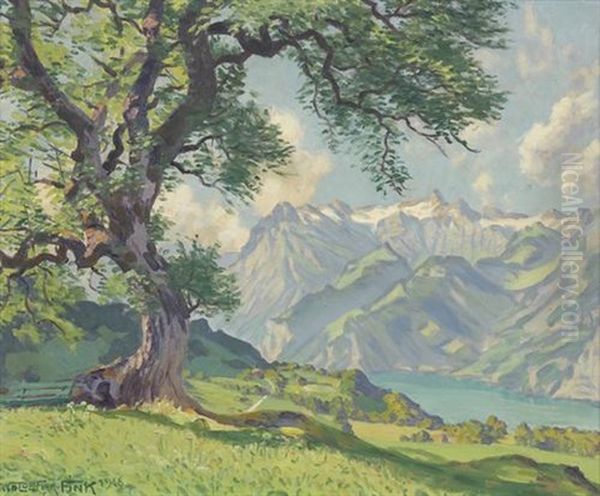 Sommermorgen Oil Painting by Waldemar Theophil Fink