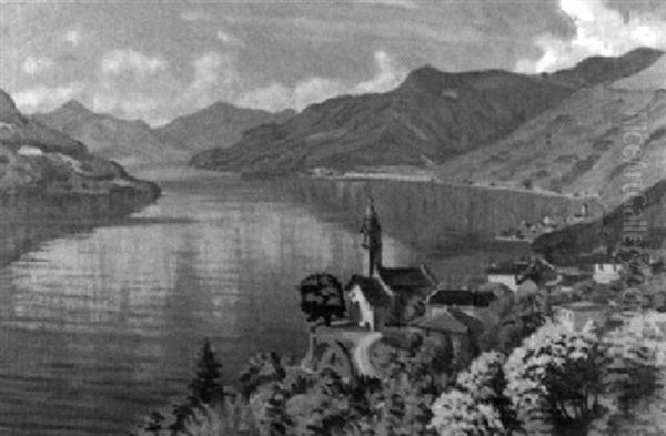 Junimorgen Bei Ronco Am Lago Maggiore Oil Painting by Waldemar Theophil Fink