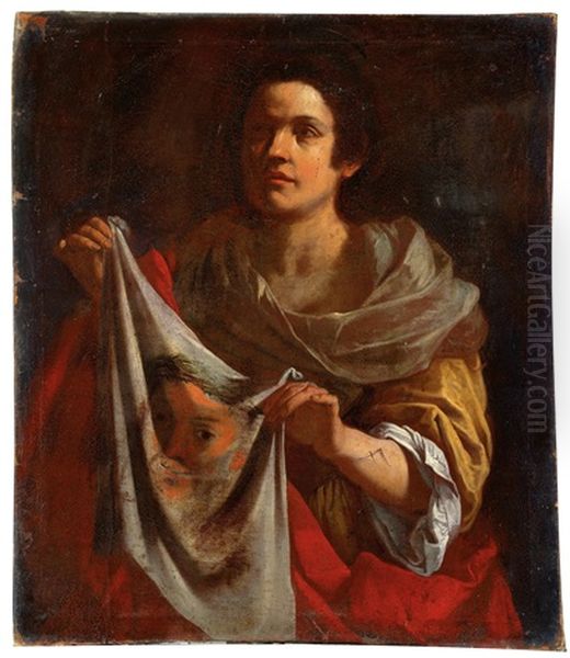 Saint Veronica Oil Painting by Paolo Domenico Finoglia