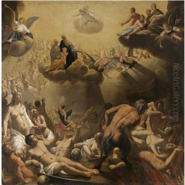 The Last Judgement Oil Painting by Louis (Ludovico) Finson