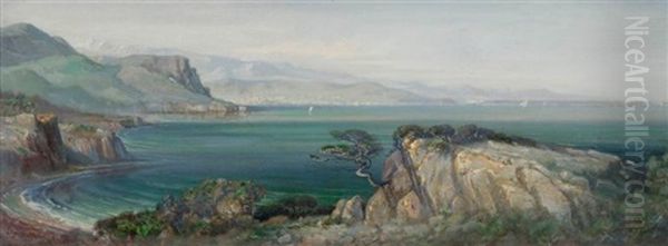 Bord De Mediterranee Oil Painting by Adolphe Fioupou