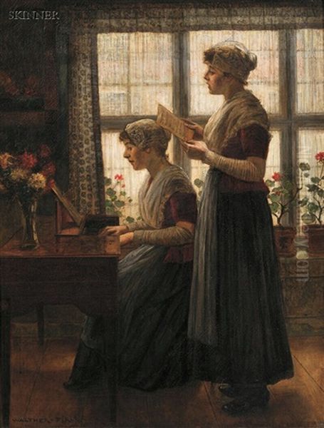 The Song Oil Painting by Walter Firle