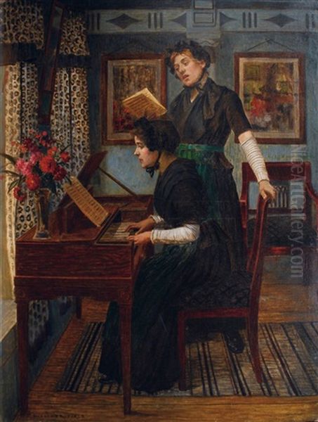 Die Arie Oil Painting by Walter Firle