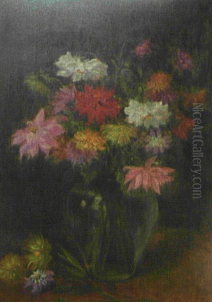 Blumenstilleben Oil Painting by Walter Firle